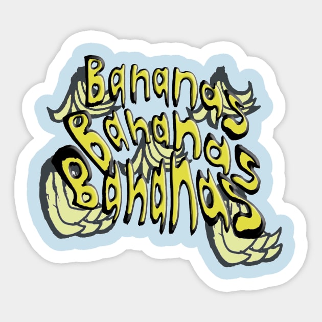 Bananas Sticker by IanWylie87